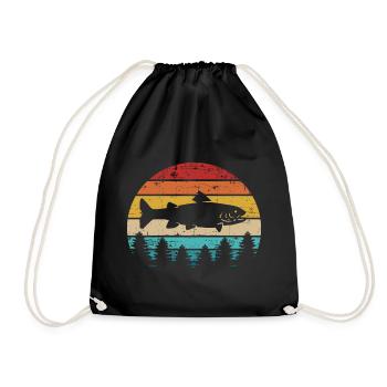 Truite - Sac de sport léger - noir - Devant