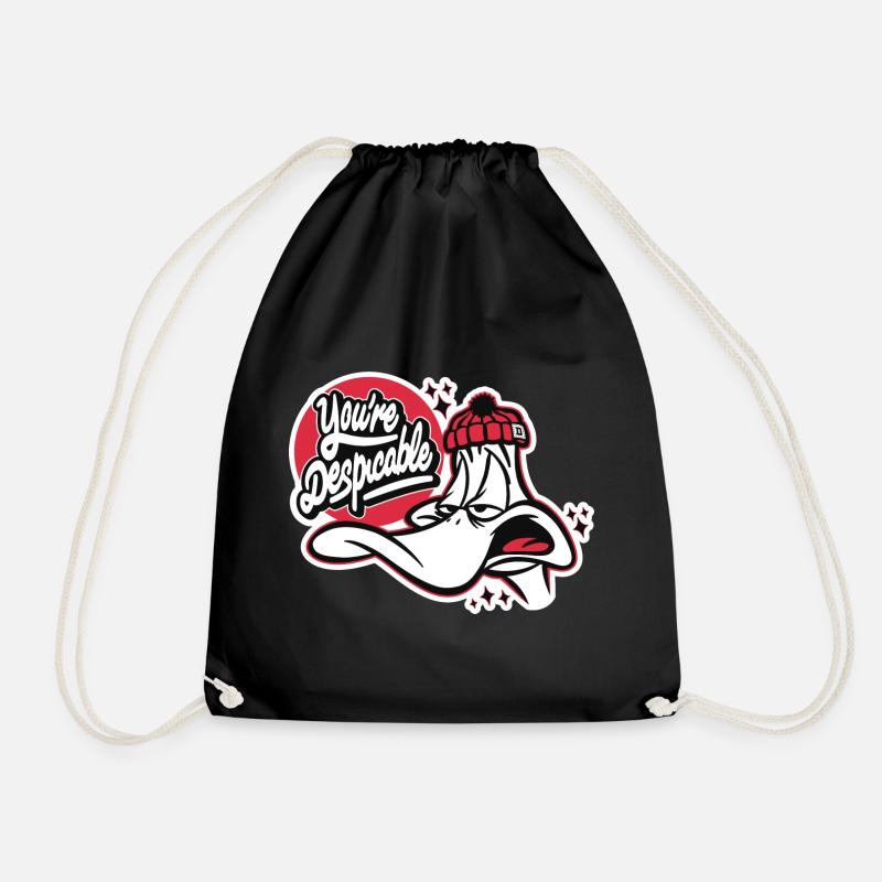 Looney Tunes Daffy Duck Despicable - Drawstring Bag - black