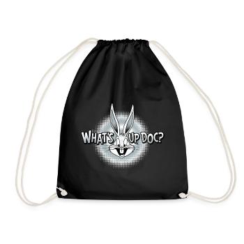 Looney Tunes Bugs Bunny What's Up Doc? - Drawstring Bag - black - Front