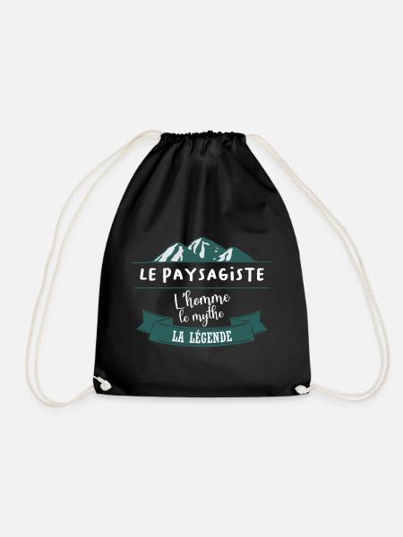 Paysagiste - Homme - Mythe - Légende - Cadeau - Sac de sport léger - noir