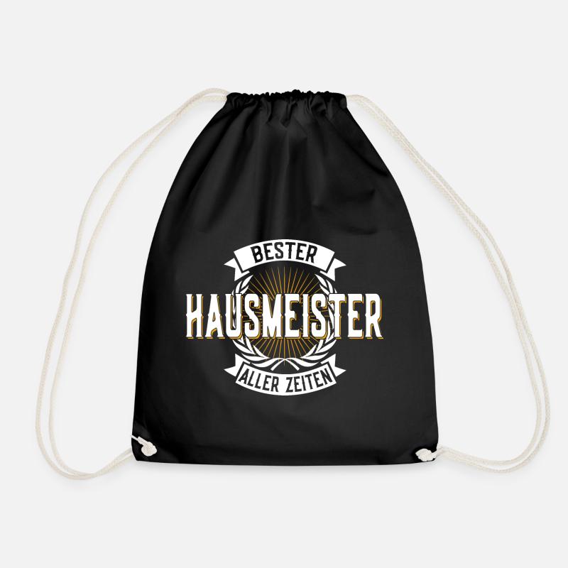 BESTER HAUSMEISTER ALLER ZEITEN - Turnbeutel - Schwarz