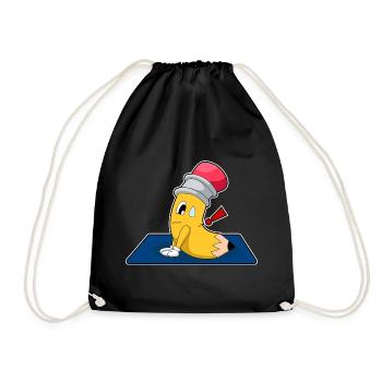 Gymnastique de fitness Pencil Yoga - Sac de sport léger - noir - Devant