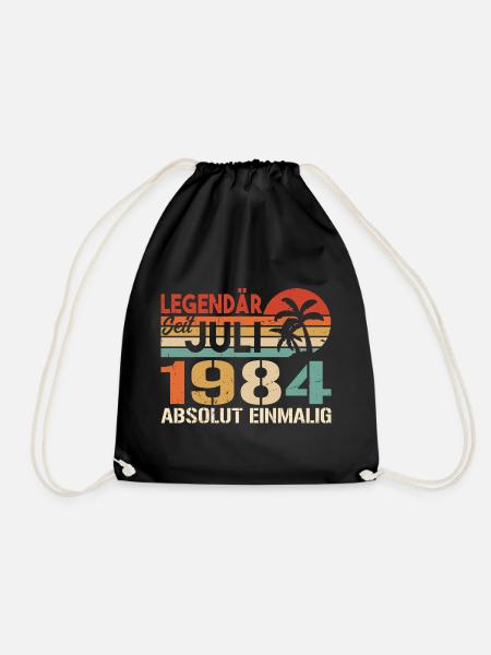 1984 Juli Geboren im Juli 1984 - Turnbeutel - Schwarz