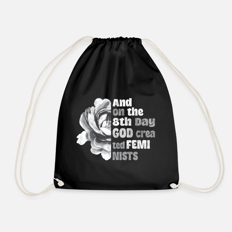 And on the 8th day God created Feminists - Turnbeutel - Schwarz