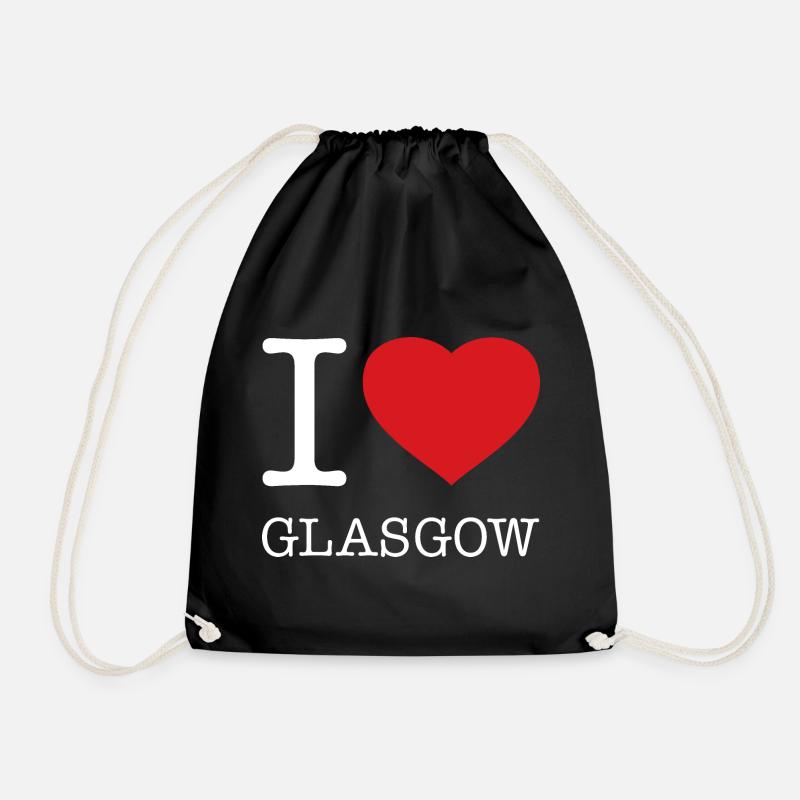I LOVE GLASGOW - Turnbeutel - Schwarz