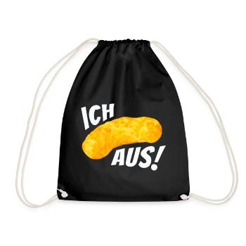 Ich flip aus! - Erdnussflip Peanut - Turnbeutel - Schwarz - Vorne