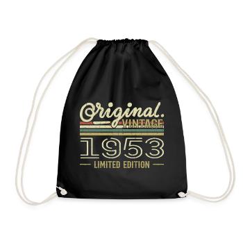 1953 Anniversaire Rétro 1953 Original 1953 Vintage - Sac de sport léger - noir - Devant