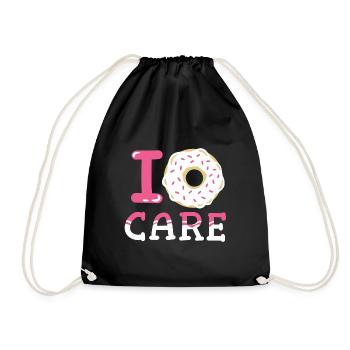 Donuts Donut-Liebhaber - Turnbeutel - Schwarz - Vorne