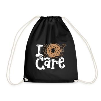 Donut Donut-Wortspiel - Turnbeutel - Schwarz - Vorne