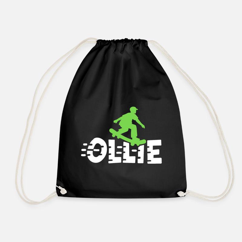 Ollie Skateboarding Skateboarder - Turnbeutel - Schwarz