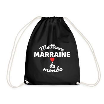 Mom Godmother of the World Illustration - Drawstring Bag - black - Front
