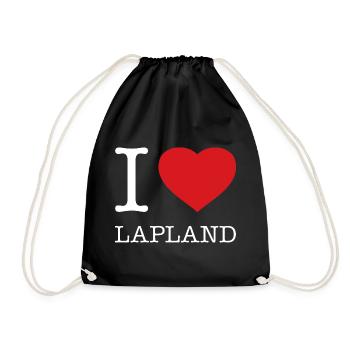 J’AIME LA LAPONIE Suomi Finlande - Sac de sport léger - noir - Devant