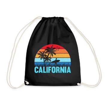 California - Turnbeutel - Schwarz - Vorne