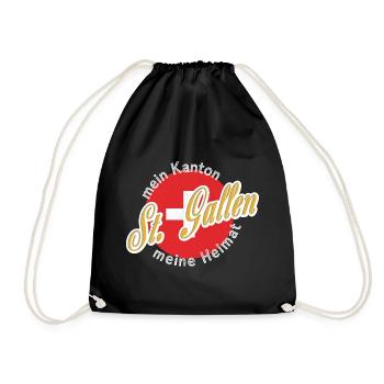 My Home St. Gallen Gift - Drawstring Bag - black - Front