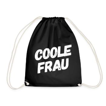Femme cool drôle de dicton - Sac de sport léger - noir - Devant