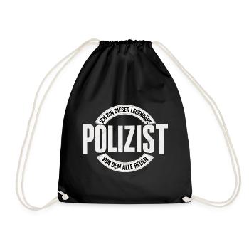 Legendary Policeman - Drawstring Bag - black - Front
