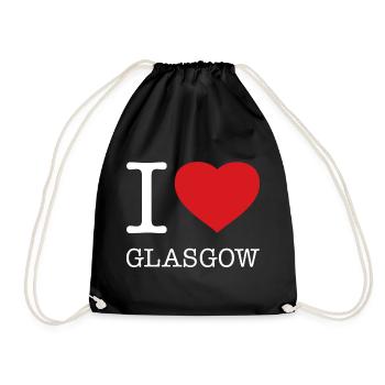 J’adore Glasgow - Sac de sport léger - noir - Devant