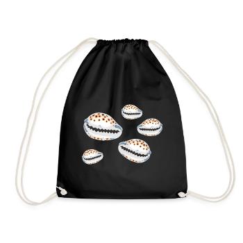 mussels - Drawstring Bag - black - Front