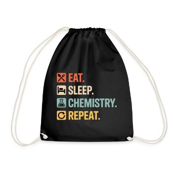 Proud Chemistry Student Club - Drawstring Bag - black - Front