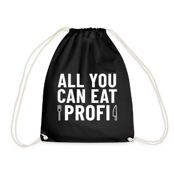Couteau et fourchette professionnels à volonté - Sac de sport léger - noir - Devant