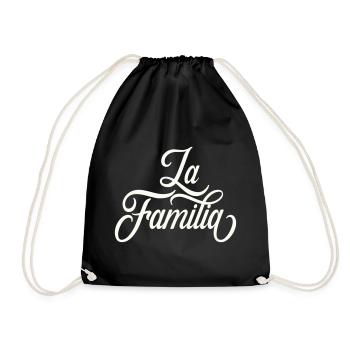 Lettrage de la famille La - Sac de sport léger - noir - Devant