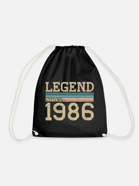 Legende seit 1986 Jubiläum 1986 Vintage - Turnbeutel - Schwarz