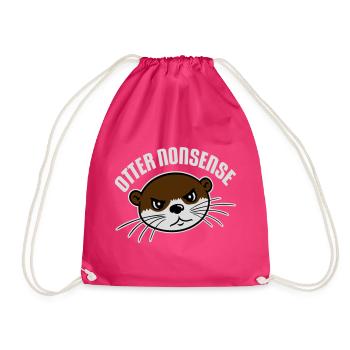 Otter Nonsense Lustig Wortspiel Otter Liebe Spruch - Turnbeutel - Fuchsia - Vorne
