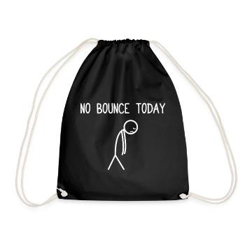 No bounce today Stock Market Stock Market Trader - Drawstring Bag - black - Front