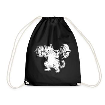 Levée de force pour l’entraînement des chats - Sac de sport léger - noir - Devant