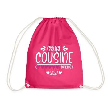 Big Cousin 2027 barre de chargement à cœur - Sac de sport léger - fuchsia - Devant