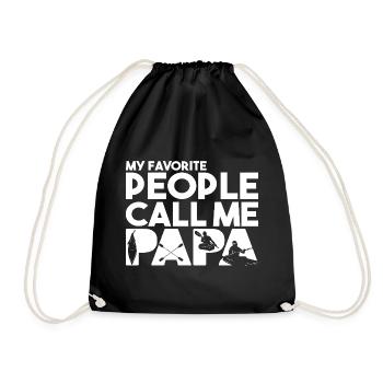 Évolution du kayak humain - Sac de sport léger - noir - Devant
