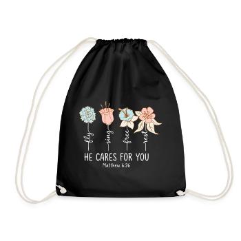 Kids Christian Toddler Armor Of God - Drawstring Bag - black - Front