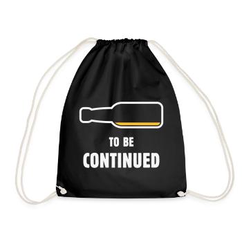 À suivre (Bier / Bierchen / NEG 2C) - Sac de sport léger - noir - Devant