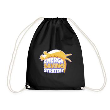 Mascotte de la stratégie d’économie d’énergie - Sac de sport léger - noir - Devant