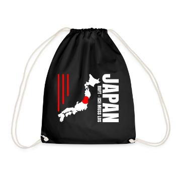 Emigrate to Japan - Drawstring Bag - black - Front