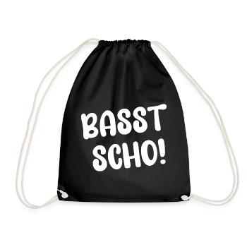 BASST SCHO - Turnbeutel - Schwarz - Vorne