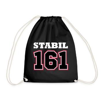 STABIL 161 - FOOTBALL RED - Turnbeutel - Schwarz - Vorne