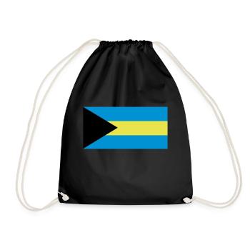 Drapeau des Bahamas - Sac de sport léger - noir - Devant