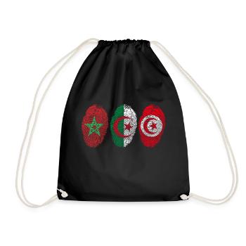 MAGHREB UNITED المغرب LOGO - Turnbeutel - Schwarz - Vorne