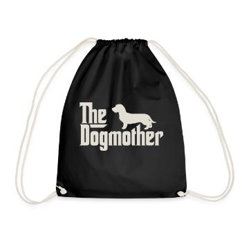 Le Dogmother - teckel, teckel à poil dur, teckel - Sac de sport léger - noir - Devant
