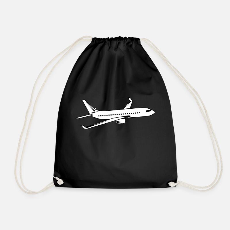 avion - Sac de sport léger - noir