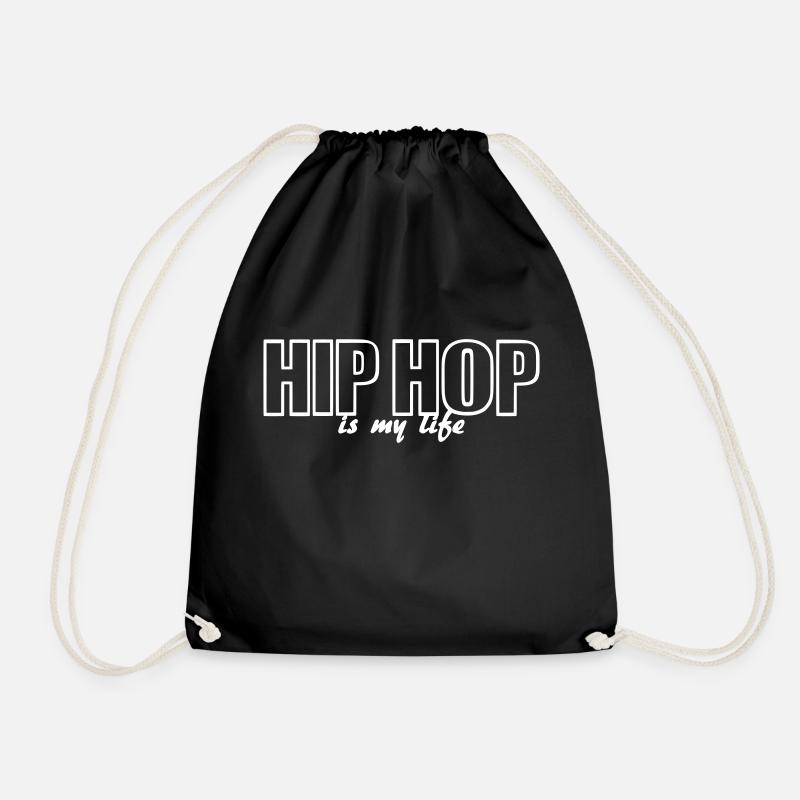 hip hop is my life - Turnbeutel - Schwarz