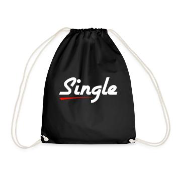 Single - Turnbeutel - Schwarz - Vorne
