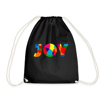 Joy - Freude - Turnbeutel - Schwarz - Vorne