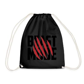 Les couleurs peuvent être modifiées | Mode Bête - Sac de sport léger - noir - Devant