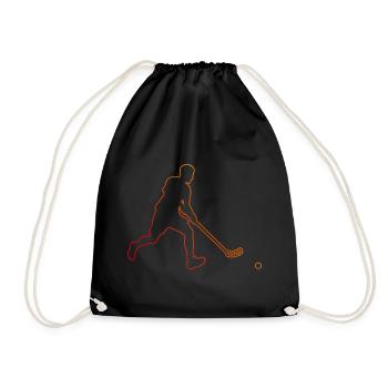 Floorball Hommes Floorball Femmes Floorball - Sac de sport léger - noir - Devant