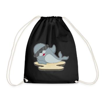 Seal Sunglasses - Drawstring Bag - black - Front