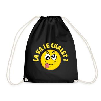 Suisse, Suisse humour, ça va le chalet ? - Sac de sport léger - noir - Devant