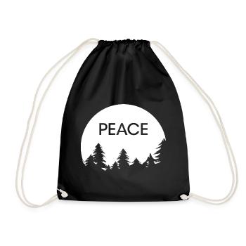 Arbre Paix Symbole Forêt Arbres Paix Paix icône - Sac de sport léger - noir - Devant