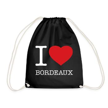 I LOVE BORDEAUX - Drawstring Bag - black - Front